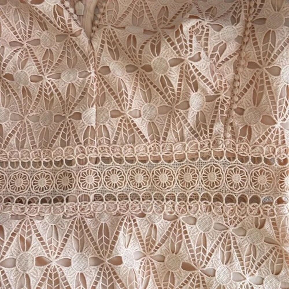 NWOT Sandro Bilali Guipure Lace Dress Women Size 2 - S/M - Picture 12 of 16